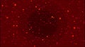 Digital Binary Code on Red BG. Cybercrime Concept