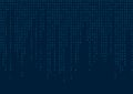 Digital binary code seamless pattern. Blue background. Vector illustration Royalty Free Stock Photo