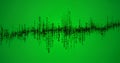 Digital Binary Code Stream on Green Background in Data Visualization Style Royalty Free Stock Photo