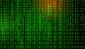 Digital binary data on computer screen. Abstract information technology background. Digital binary code matrix background Royalty Free Stock Photo