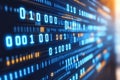 Digital Binary Data on a Computer Screen Background Royalty Free Stock Photo