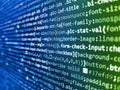 Digital binary data and Secure Data Concept. Hacker background. Future technology creation process. Computer program. Programming
