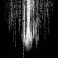 digital binary data stream black white Royalty Free Stock Photo
