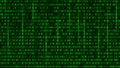 Digital binary data and streaming binary code background. Matrix Royalty Free Stock Photo