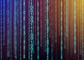 Digital binary data and streaming binary code background. Matrix background with 1.0 Royalty Free Stock Photo