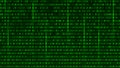 Digital binary data and streaming binary code background. Matrix Royalty Free Stock Photo