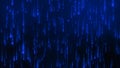 Digital binary data, streaming code background. background matrix. Hacker programming coding concept. Falling glowing Royalty Free Stock Photo