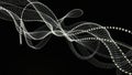 Digital Binary Flow Wave Royalty Free Stock Photo