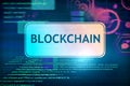 Digital blockchain backdrop