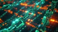 The Digital Blockchain Chain.AI generated image Royalty Free Stock Photo
