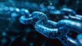 Digital Blockchain Concept Illustrating Secure Data Royalty Free Stock Photo