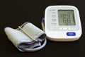 Digital blood pressure meter Royalty Free Stock Photo