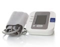 Digital blood pressure meter Royalty Free Stock Photo