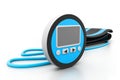Digital blood pressure meter Royalty Free Stock Photo