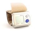 Digital blood pressure monitor Royalty Free Stock Photo