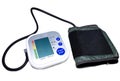Digital Blood Pressure Monitor Isolated White Background Royalty Free Stock Photo
