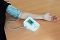 Digital Blood Pressure Monitor. Royalty Free Stock Photo