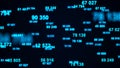 Digital blue background. Information code. Binary computer code. 3d rendering Royalty Free Stock Photo