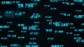 Digital blue background. Information code. Binary computer code. 3d rendering Royalty Free Stock Photo