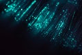Digital blue light fiber optic for background. Royalty Free Stock Photo