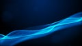 Digital blue particles wave with light abstract background Royalty Free Stock Photo