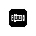 Digital book icon. Online Learning icon. Perfect for application, web, logo and presentation template. icon design solid rounded Royalty Free Stock Photo