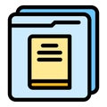 Digital bookstore icon vector flat