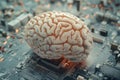 The Digital Brain, Artificial Intelligence in a Technological Age Royalty Free Stock Photo