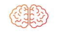 Digital Brain Data Icon Vector, AI, Analytics, vector design Generative AI Royalty Free Stock Photo