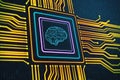 Digital brain scheme as a chip in a microchip