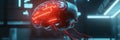 Digital Brains PeertoPeer Communication and Glowing Networks represent the interconnectedness of modern technology showcasing