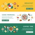 Digital breakfast meal fresh food and drink