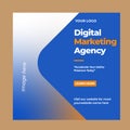 Digital business marketing social media banner square Template