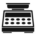 Digital button scales icon, simple style Royalty Free Stock Photo