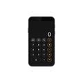 Digital calculator display on mobile screen with numbers and function keys visible Royalty Free Stock Photo