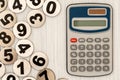 Digital calculator and metal numbers