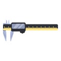 Digital caliper icon, cartoon style Royalty Free Stock Photo