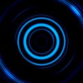 Digital camera with blue eye effect, abstract background Royalty Free Stock Photo