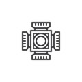 Digital camera cmos outline icon