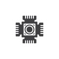 Digital camera cmos vector icon