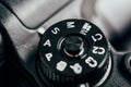 Digital Camera Control Dial Showing Aperture, Shutter Speed, Manual and Program Modes Royalty Free Stock Photo