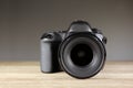 Digital camera of professional photographer Royalty Free Stock Photo