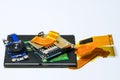 Digital camera replacement parts, display, control cursor, chips, and cables