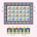 Digital camera sensor - schematic view