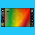 Digital Camera Viewfinder. Focusing Screen Royalty Free Stock Photo