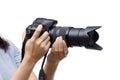 Digital camera with zoom lens