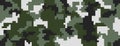 Digital camo background. Seamless camouflage pattern. Military texture. Khaki green forest color. Vector Royalty Free Stock Photo