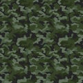 Digital camo. Seamless camouflage pattern. Military modern texture. Dark green, forest colors. Vector Royalty Free Stock Photo