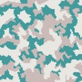 Digital camouflage pattern. Seamless army background. Classic military clothing style. Masking urban camo. Vector Royalty Free Stock Photo