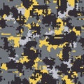 Digital camouflage seamless patterns